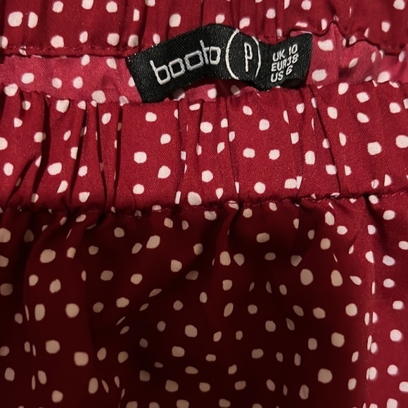 COPY - Red polka dots crop top bell sleeve - Picture 2 of 5